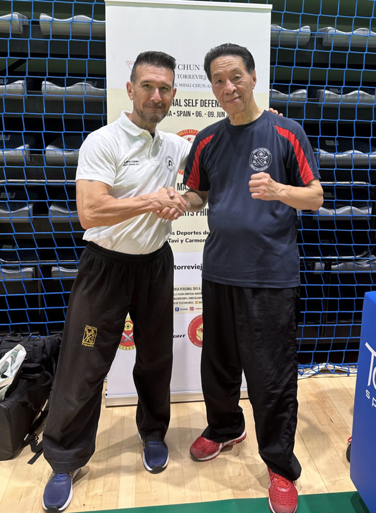 Sifu José C.Casimiro y Sifu Samuel Kwok. 